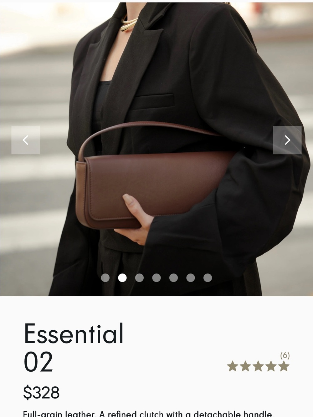 Sinta yohane essential clutch 02 brown NEW